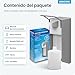 Imagen de ARNOMED 1 dispensador jabon baño pared de aluminio para 500 ml