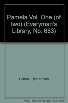 Hardcover Pamela Vol. One (of two) (Everyman's Library, No. 683) Book