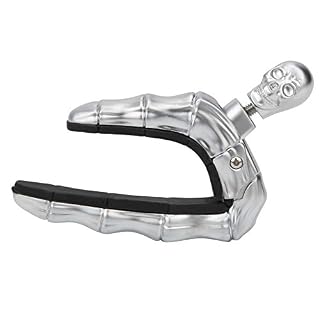Capodastre de guitare ， Tête de mort Capodastre de guitare Accessoires d'étanchéité réglables pour ukulélé de guitare… – Image 6