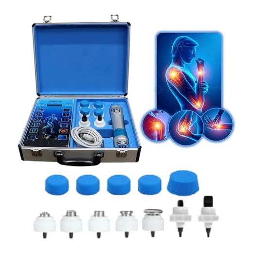 ED Shockwave Therapy Machine, Effective Electromagnetic Extracorporeal Shock Wave Therapy Machine Touch Screen Pain Relief Body Massager Muscle Relax Massage Gun with 7 Massage Heads