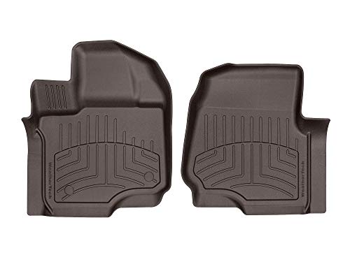 WeatherTech FloorLiner HP Custom Floor Mats for 2015-2019 Ford F-150-1st Row (Cocoa)
