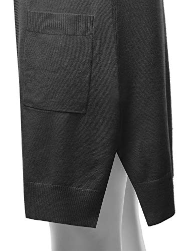 Image of STARJJ Womens Soft Stetchy Knit Longline Open Front Sweater Cardigan with Pockets (S-3X)
