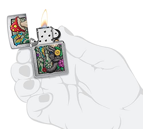 Encendedor Zippo en cromo cepillado para exteriores miniatura 4