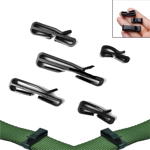 500 hebillas deslizantes de plástico negro para mochilas y correas de cincha 3