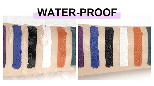 Bangfeng 8Pcs Matte Liquid Lipstick And Lip Liner Set White Black Blue Halloween Cosplay Makeup Waterproof Non-Stick Cup Not Fade Liquid Lipliner Lip Gloss Make Up Gift Set (Set B) #TOP7