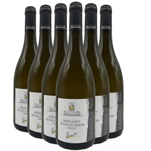 Muscadet Sèvre et Maine sur lie Templiers 'Granite' blanco 2023 - Vignoble Drouard - DOP - Valle del Loira - Francia - Variedades de uva Melon de Bourgogne - 6x75cl