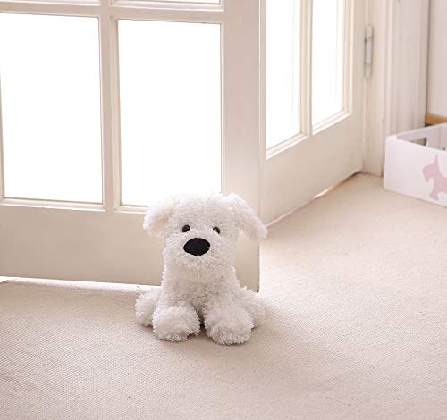 Morgan Home Premium Decorative Door Stopper – Cute & Funny Animal Door Stop Holders For Any Room – Plush Floor Door Stoppers Available In Many Cute Designs – Approx. 11 X 5.5 X 5.5 Inches(White Dog) #TOP6
