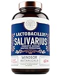 Lactobacillus Salivarius Probiotic Capsules - L Salivarius Oral Dental Probiotics for Bad Breath, Teeth and Gums Health - Immune Support, Digestive Probiotic - 24bn CFU Per Serving, 30 Servings