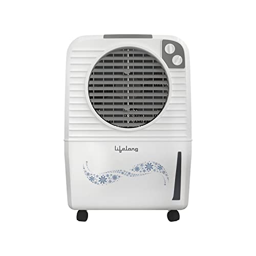 Lifelong 40 Litre Air Cooler for Home with Honeycomb Pads & Portable - Room Cooler with Ice Chamber for Cooling & Water Level Indicator - Powerful Air Throw (LLLAC36, 1 Year Manufacturer's Warranty)