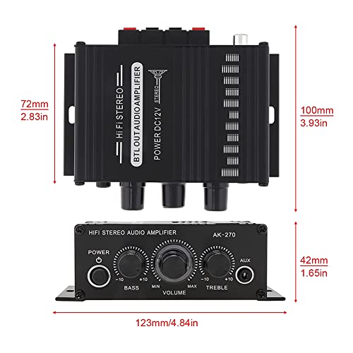 image for Jcevium Power Amplifier Audio Karaoke Home Theater Amplifier 2 Channel