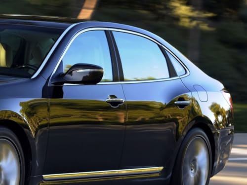 Calcomanía para poste de pilar de Hyundai Equus 2011-2015 en acabado negro brillo