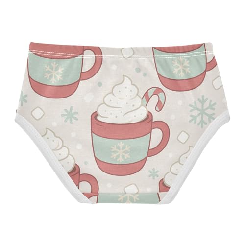 Girls' Cotton Panties Organic Underwear for Baby Girls Seamless Hot Cocoa Pattern2