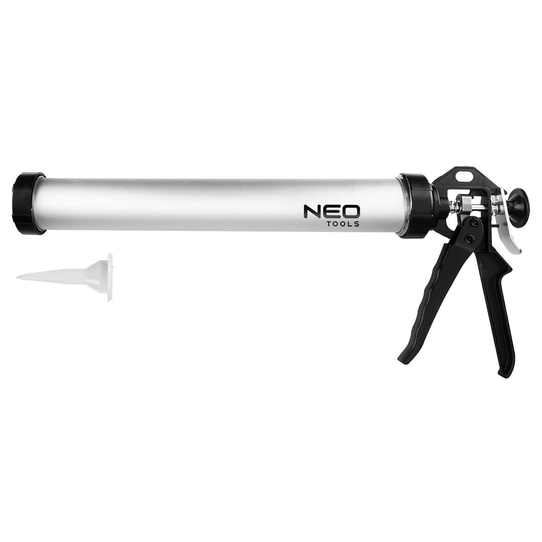 Neo Tools Neo Silicone Sausage Combi Gun, Caulking Gun With Nozzle, 600Ml, (Neo 61-006)