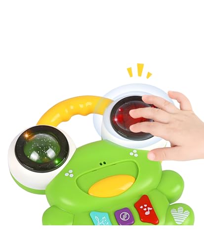 Image of Baby Musical Drum Toy | Frog Shape with Lights & Music | Rolling Ball Activity Toy for Babies & Toddlers | Early Learning Sound Toy | Plastic Drum - Pack of 1 (Color May Vary)