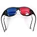 VizGiz 2 Pack 3D Glasses for TV Cyan Red Blue 3 Dimensional Glasses for Anaglyph Stereoscopic Movie Comic Book Photo Projector Computer Screen Game DVD Film Television Home Theater