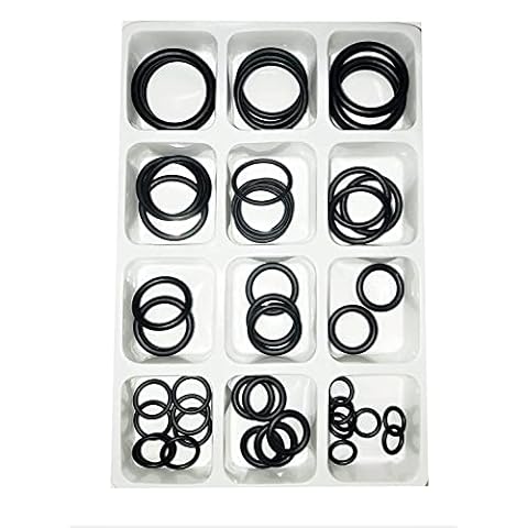 O-Rings Pack of 50 Gasket kit Rubber Washers Seals Electrical Gasket Ring for Plumbing Washer Seal & Auto Quick Repair 12 Sizes Rubber O Ring Assortment Set Cover