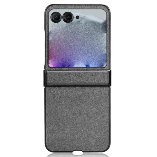 For Motorola Razr 70/70 Ultra�p�X�����P�[�X ? �q���W�ی샌�U�[�J�o�[�i�ϏՌ��E�y�ʁE�S�ʕی�j,70,Grey