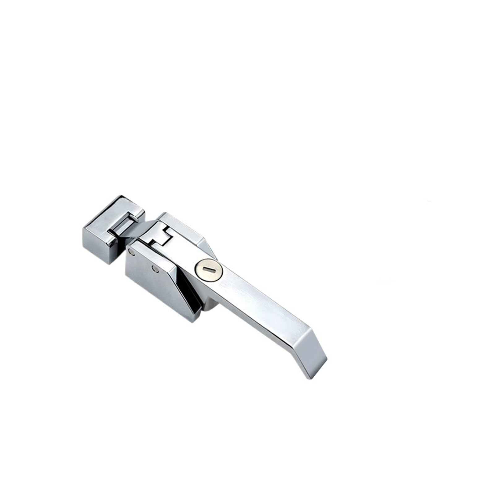 YMUGUEGH Freezer Handle Door Hinge Industrial Knob Lock Latch Hardware Pull Part Equipment Plant(Chrome with key)