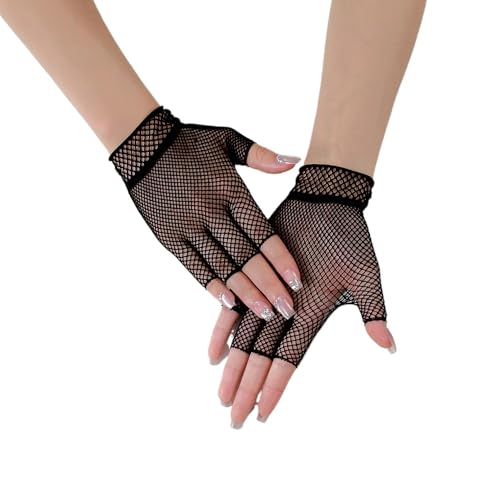 Women's Short Gloves for Wedding Bridal Party Evening Gloves Net