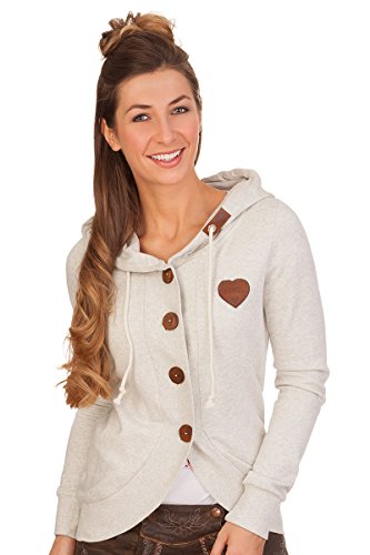 Preisvergleich Produktbild Hangowear Damen Trachten Kapuzenjacke - Kansas - beige, Größe L