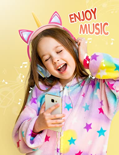 ONTA Cuffie per Bambini Over Ear LED Luminose