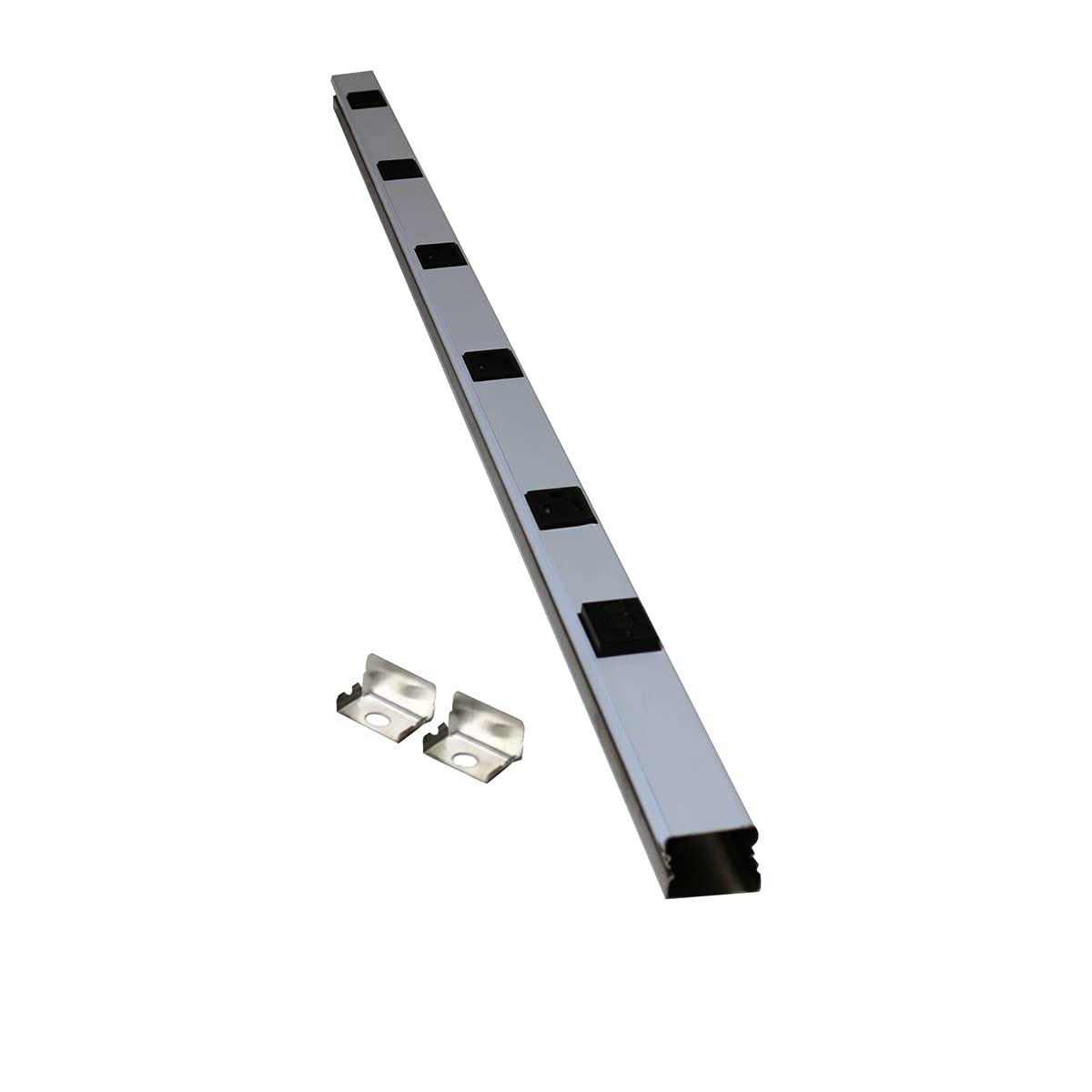 Wiremold S20GB306TRGFI6 GFCI PLUGMOLD 3FT Stainless Steel, White