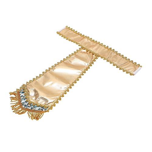Adjustable Egyptian Belt for Halloween Cosplay Pharaoh Costume Accessory for Party and Theme Dress Up Lightweight and Reusable Waist Wrap for Men and Women