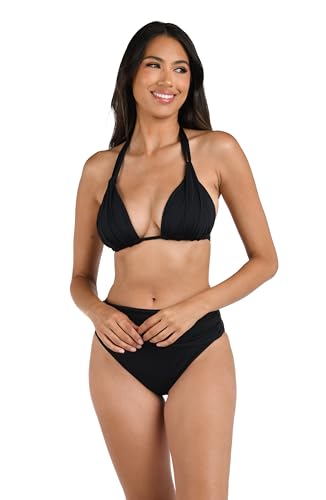 Island Goddess Halter Triangle Swimsuit Top3