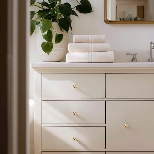 Image of Ravinte Champagne Bronze Kitchen Pulls Cabinet Handles 1-1 /4 Inch 15 Pack | Solid Zinc Alloy, Round T-Bar Shape, Screws Included, Dresser Handles, Cabinet Drawer Pulls, for Kitchen Cupboard Hardware