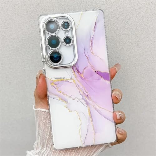 Coque Samsung S25 rigide en PC effet marbre