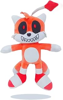 caiji OPINM Tails.EXE Plush Toy,11.7''/30cm Lord X Plush Doll, Blood.exe Plush, Dark Evil Plush Toy, Gift for Sonic Fans (Orange Tails Sonic) (G-9658)