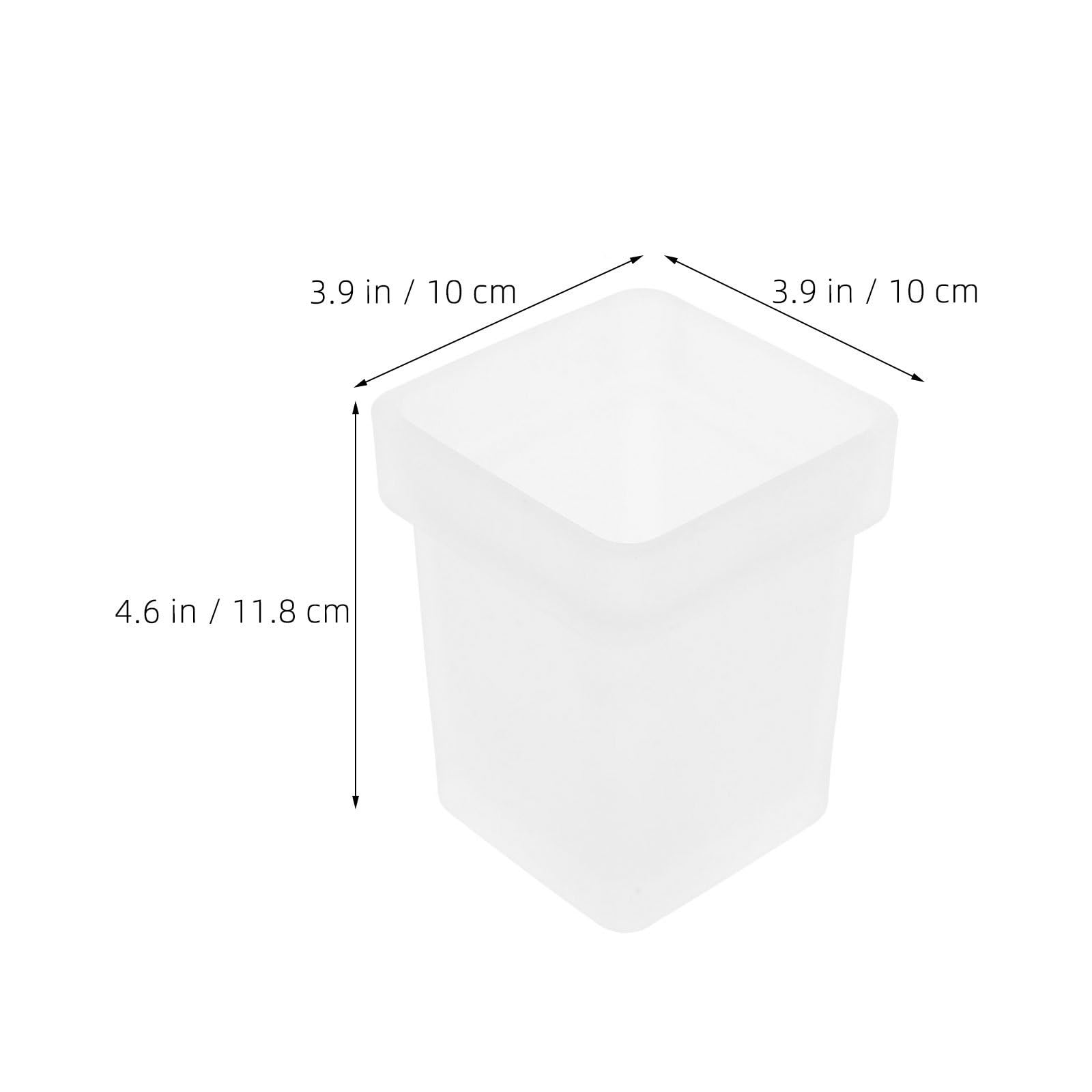 Contenedor para Cepillo de Baño de Vidrio con Diseño Estilizado, Soporte Cuadrado de 2 Piezas para Uso Doméstico y Hotel