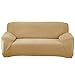 Feilaxleer Funda de Sofá,Fundas de Sofá Elásticas Ajustable para Sofá con Brazos,Tejido Jacquard (Beige,3 Plazas)