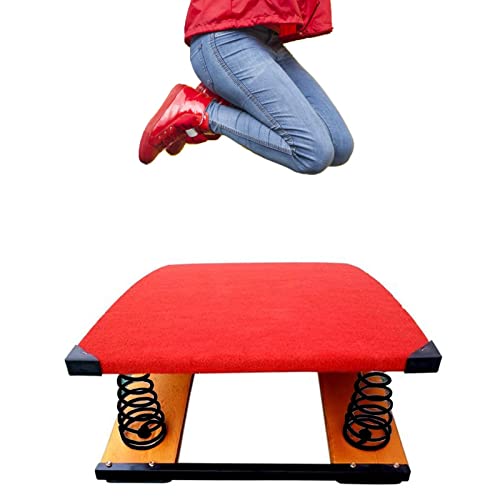 Tabla de gimnasia con 2 resortes, equipo de madera dura sin deformación para bóvedas de artes marciales y entrenamiento de gimnasia