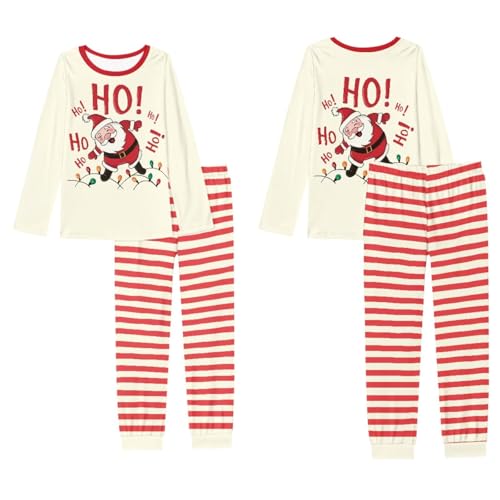 Matching Pajamas for Family Christmas Pjs Sets 2 Piece Pajama Holiday Loose Fitting Long Sleeve Casual4