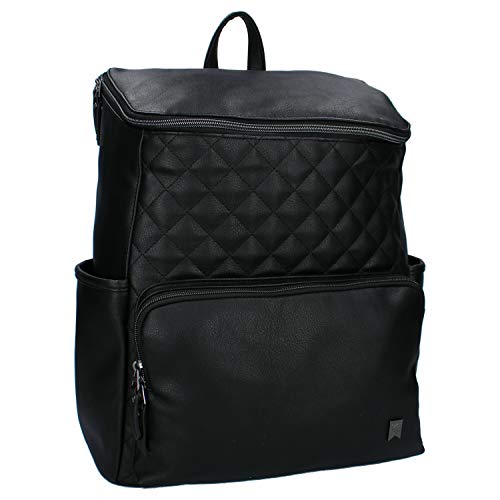 Kidzroom Wickeltasche Care Blessing | Hergestellt aus robustem und auslaufsicherem Polyester | Ideal für unterwegs | Black Schwarz -Einheitsgröße Cover