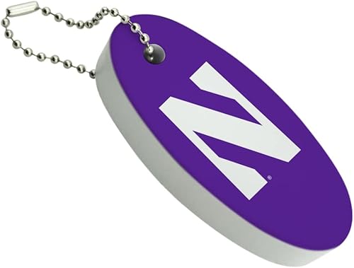 Graphics and More Llavero flotante con logotipo principal de la Universidad Northwestern - Boya flotante de espuma ovalada para barco de pesca