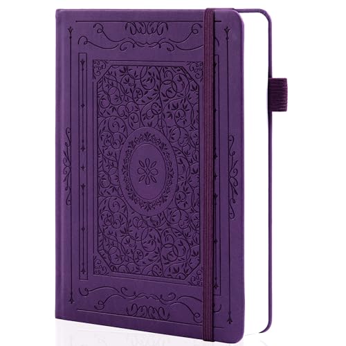 TIEFOSSI Cuaderno Bullet Dotted Journal, papel grueso numerado de 160 g/m², cuaderno de cuadrícula de puntos de tapa dura A5 para mujeres, hombres, trabajo, escritura, Bullet Journaling, dibujo