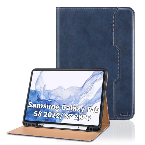 Funda Samsung Tab S8 azul mate ideal para estudiar y trabajar en cualquier lugar