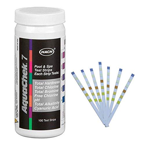AquaChek 600 551236 7 In 1 Silver Swimming Pool/Spa Chlorine/pH Test Strips