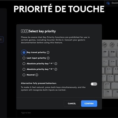 Logitech G PRO X TKL RAPID, clavier gaming filaire sans pavé numérique touches analogiques magnétiques, mode de déclenchement rapide, actionnement réglable et RVB personnalisable - FRA AZERTY - Blanc