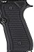 Hogue 92139 Beretta 92 Grips, Piranha G-10 Solid Black