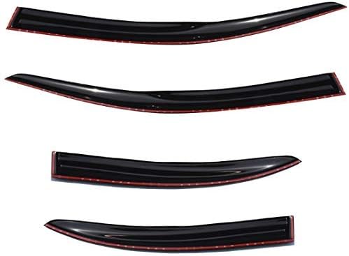 Miniatura 1 de 4 viseras negras exteriores para ventana, sombra de sol, lluvia, viento, cubierta de acrílico de repuesto para Lancer 2008-2017