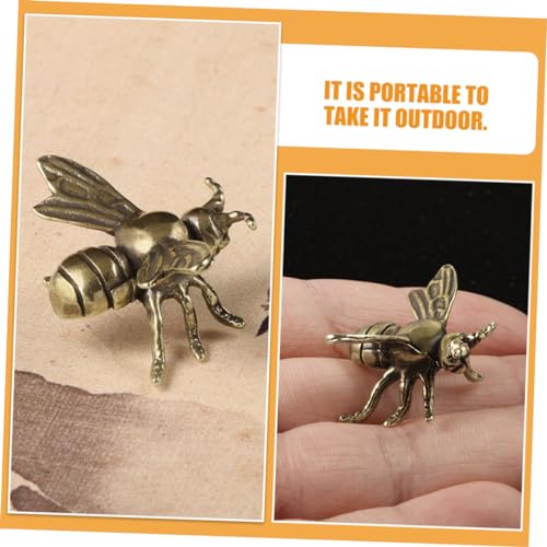 Ornement d'abeille en laiton rétro pour rompre la monotonie d'un bureau - 3