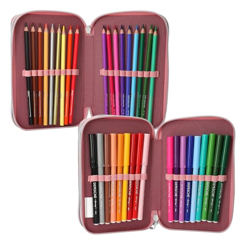 Trousse à crayons Depesche Miss Melody rouille avec 3 compartiments