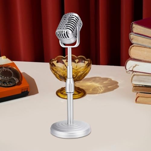 Microphone vintage stable pour shooting photo sans risque de chute du matériel