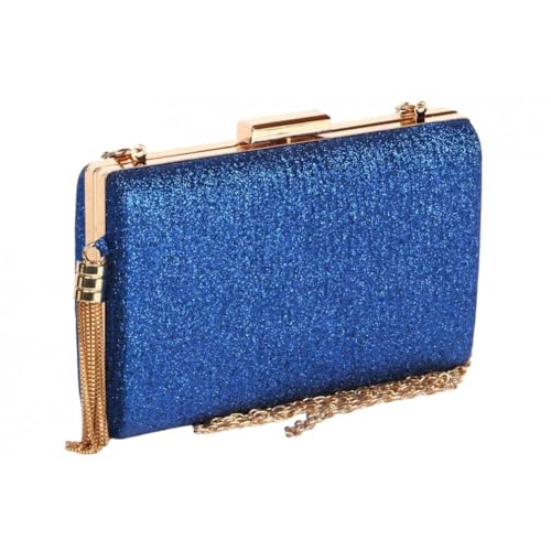 Minaudiere bleu et or strass Aela pochette de mariage pour invitée chic