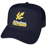 Campus Lab Official University of California San Diego Primary Logo Foam Snapback Trucker Hat - Unisex for Men and Women Navy