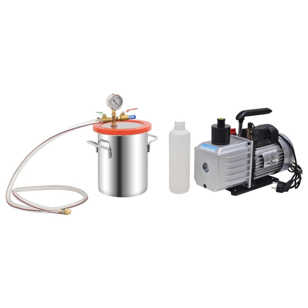 SKM Vakuumkammer mit 2-stufiger Pumpe 5,5 L, Weight: 14.82 kg, 3100541