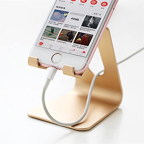 1 peça Suporte de telefone de mesa dourado de luxo Suporte de cartão de visita de alumínio Rack de t